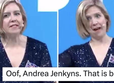 Andrea Jenkyns desperately trying to get a response out of the Reform UK crowd is a simply magnificent watch