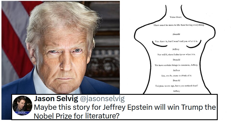 Jeffrey Epstein's estate has released the sleazy birthday message Donald Trump swore didn't exist - 26 savage reactions
