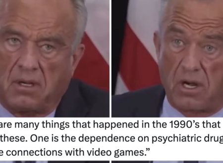 Robert F Kennedy Jr blamed ‘psychiatric drugs and video games’ for school shootings in America and the entirety of the internet responded as one
