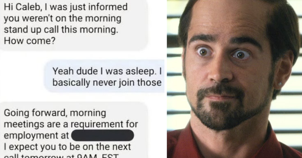 This magnificent comeback to a boss 'finding out what a contractor is ...