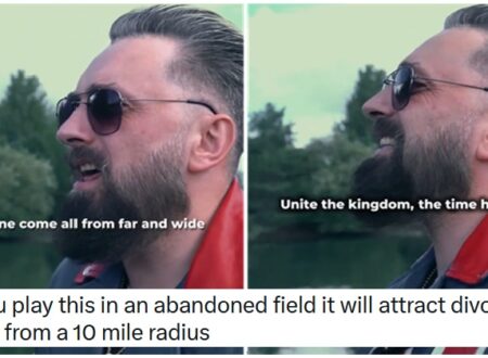 A Christian ultra-patriot has released a song to soundtrack the Unite the Kingdom movement and there’s not enough side-eye in the world
