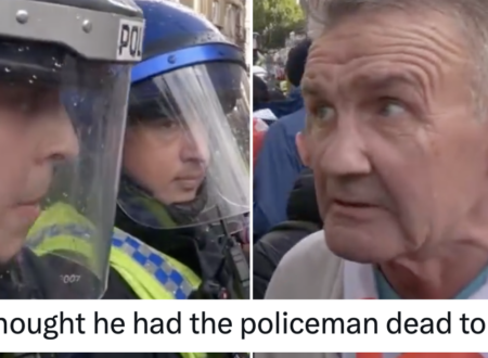 A Little Englander desperately tried to own this policeman and it was a magnificent self-own for the ages