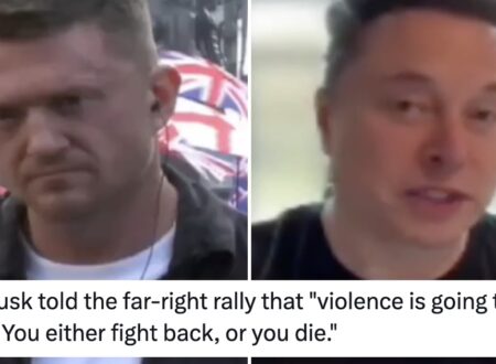 Elon Musk told Tommy Robinson’s far-right rally ‘you either fight back or you die’ and the rest of Britain responded as one