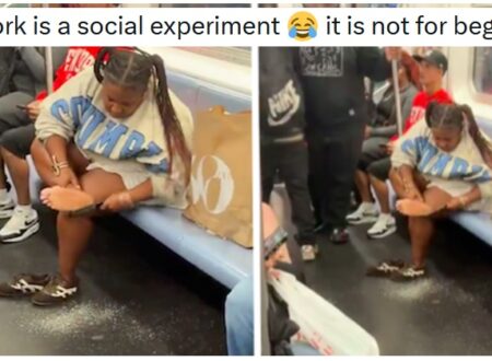 This horrific video of a NYC subway rider filing her heel will swear you off public transportation for life