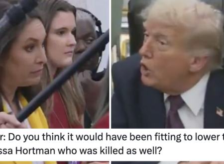 Donald Trump was asked why White House flags weren’t lowered for a murdered Democrat and his chilling response spoke volumes