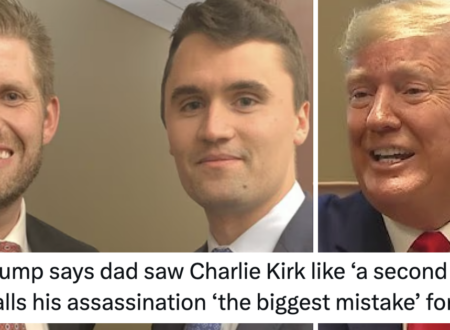 Eric Trump said Charlie Kirk was like a ‘second son’ to Donald Trump and was ruthlessly mocked into next week