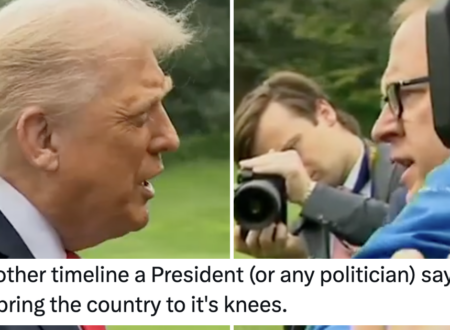 A reporter dared ask Trump a question he didn’t like and the president’s response was a chilling reminder of how the White House operates right now