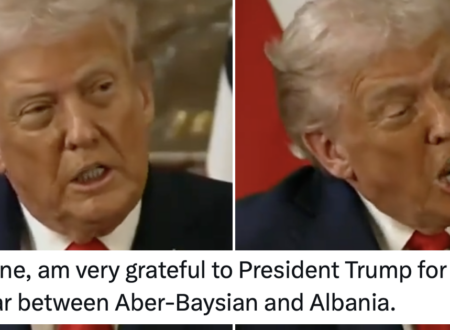 Donald Trump got his Eastern European conflicts mixed up and there are almost more mistakes than words in this short clip