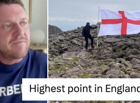 Tommy Robinson shared this picture of the ‘highest point in England’ and was hilariously schooled into next week