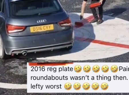 A troll claimed this picture of an Audi-driving flag shagger was ‘AI at its lefty worst’ and was schooled to the moon and back