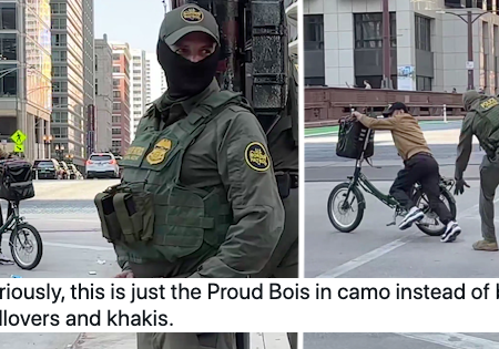 This Benny Hill-style chase footage tells you everything you need to know about how ICE agents are performing in Chicago