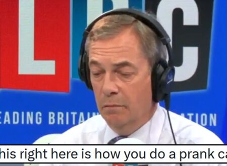 Probably the best radio phone-in prank of all time – and it absolutely skewers Nigel Farage