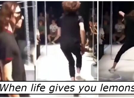 The way this model deals with a stumble is an accidental life lesson