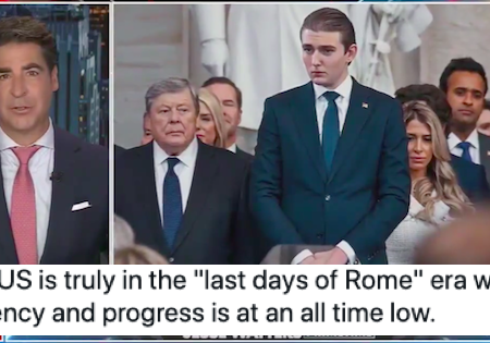 Fox News got wildly over-excited after Barron Trump ‘brought a girl home’ and they sank so low they basically journeyed to the centre of the earth