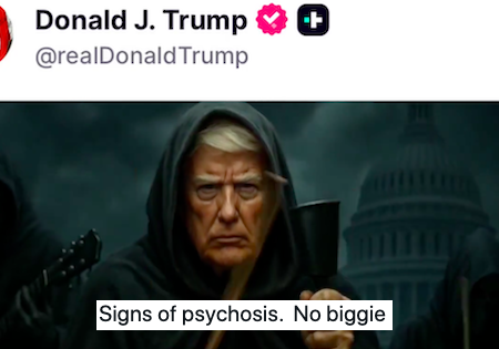 Donald Trump just posted a bizarre ‘Grim Reaper’ AI video and it passes way beyond the pale – the 17 most utterly confused and appalled responses