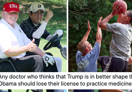 Donald Trump claimed he was officially a better physical specimen than Barack Obama and these 15 burns sent him packing straight to ER