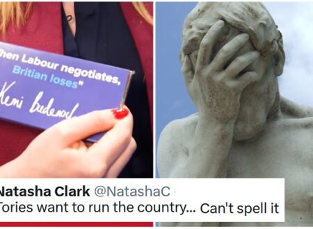 The Tories cocked up the spelling of ‘Britain’ on their freebie chocolate bar, if you were wondering how the patriotic party is getting on – 21 tasty takedowns