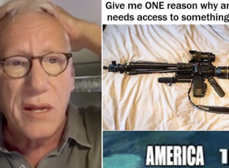 Mega Maga James Woods took issue with this anti-gun message and his unfortunate schoolboy error saw him owned into next week