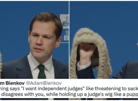 Robert Jenrick’s speech about ‘activist judges’ judges was a Trumpian red flag, and the prop wig was full Partridge – 19 savage owns
