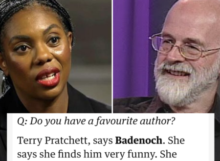 Kemi Badenoch said Terry Pratchett was her favourite author and Pratchett’s daughter’s A++ comeback was the perfect final word