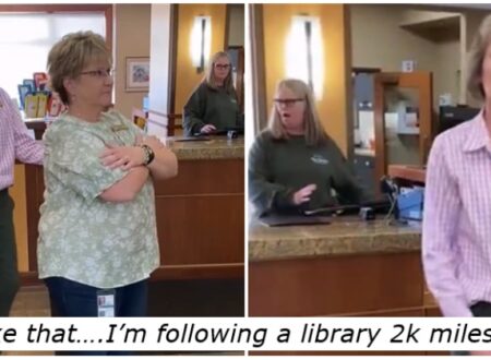 Whoever came up with this Wisconsin library’s hilarious trust fall video, take the rest of the month off