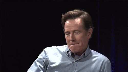 Bryan Cranston dropping a mic