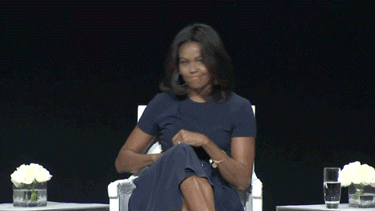 Michelle Obama dropping the mic