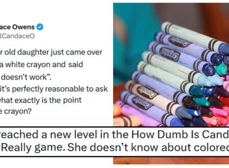 This right-winger’s confusion over the point of a white crayon is an online idiocy hall-of-famer, and the internet waxed lyrical