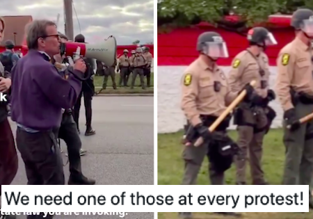 This lawyer with a bullhorn live narrating these ICE protests in real time is the hero the whole of America needs right now