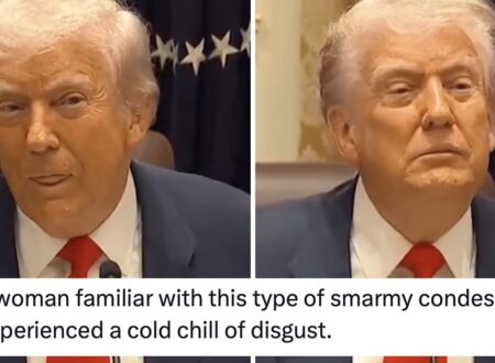Donald Trump’s response to this woman reporter asking him a question is the grimmest of insights into the state of the White House right now