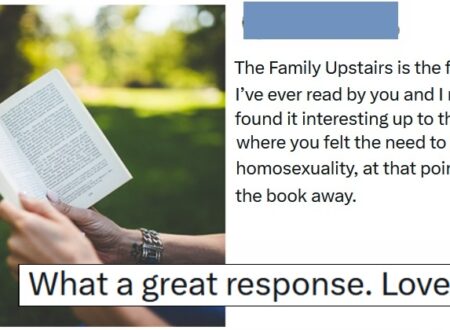 This subtle shade may still be the best response to a bigoted review that an author could give