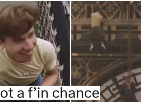 This vintage Blue Peter clip of Peter Duncan dangling over Big Ben is still giving people the heebie-jeebies