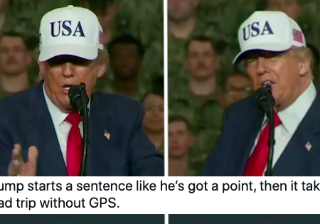 Donald Trump told American troops in Japan he’s never liked ‘good looking people’ and they didn’t know how to react but Twitter sure did – 17 beautiful comebacks