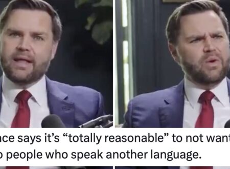 JD Vance said to love thy neighbor, unless they speak another language – 17 spot-on clap backs that don’t need any translation