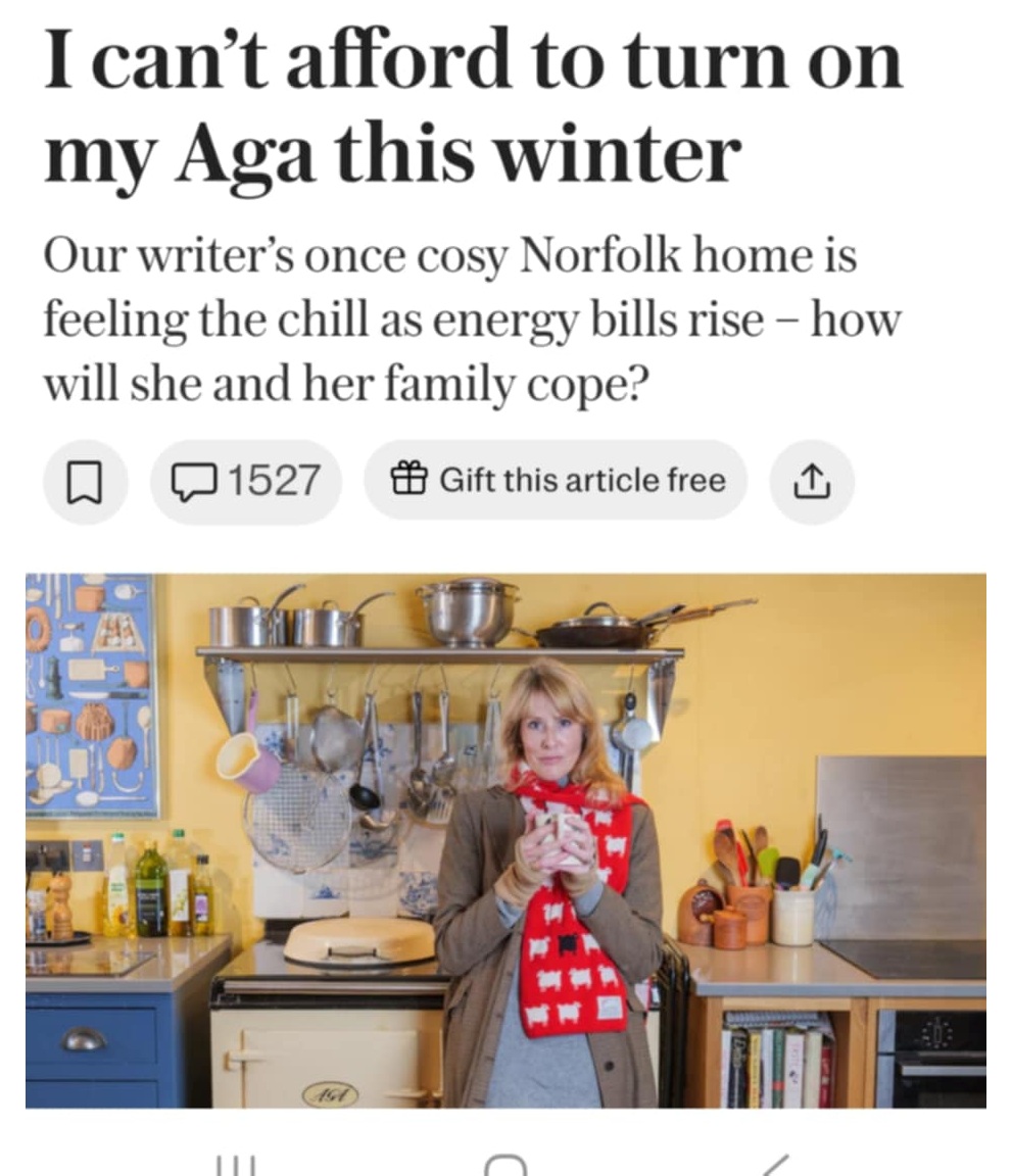 I can’t afford to turn on my Aga this winter
Our writer’s once cosy Norfolk home is feeling the chill as energy bills rise – how will she and her family cope?
