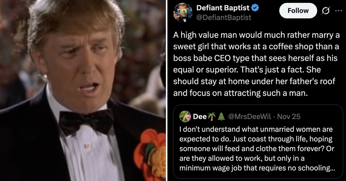 A ‘high value man’ had some advice for unmarried women and of all the mockery that ensued this A++ takedown beat all-comers