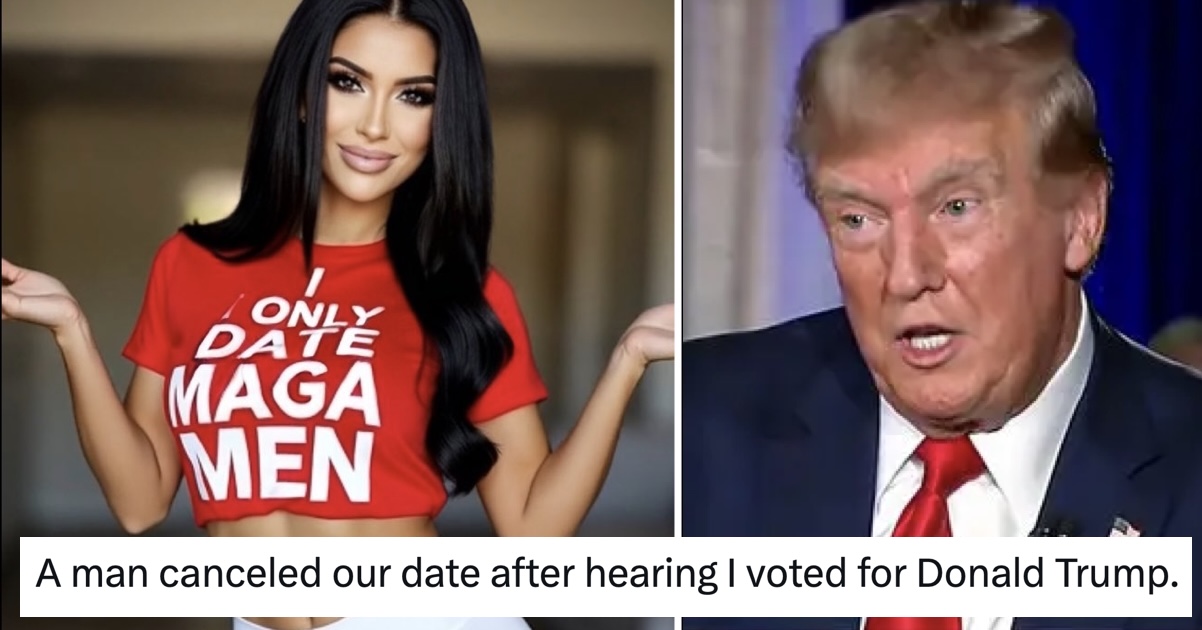 A Maga complained their date cancelled after they found out she voted