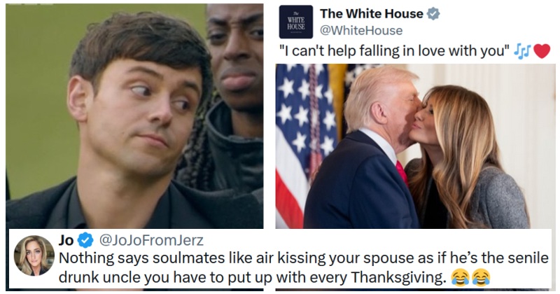 The White House is really pushing the Donald and Melania love story to scotch those Bill Clinton rumours - 19 uber-sceptical responses