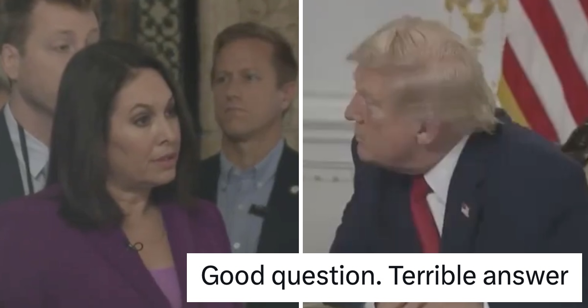 Donald Trump furiously abused a woman reporter who asked a question he didn’t like and only a real dumbass couldn’t spot the pattern here
