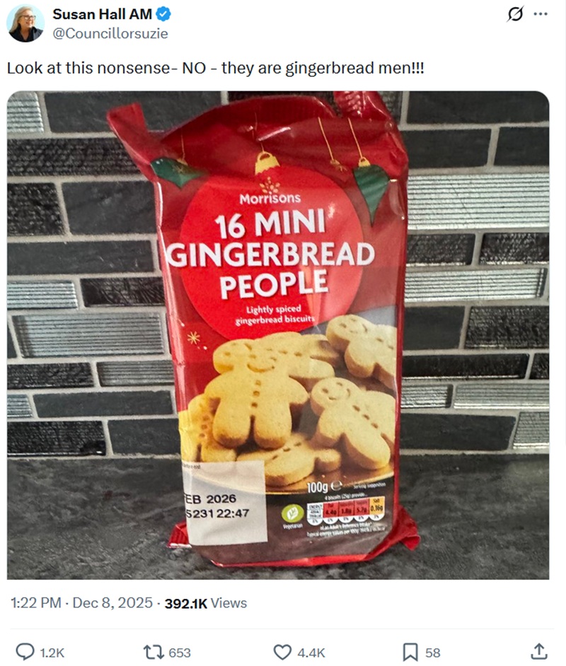 @Councillorsuzie
Look at this nonsense- NO - they are gingerbread men!!!
With a photo of Morrison's 16 mini gingerbread people