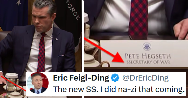 This ironic White House name tag typo accidentally summed up the not-so-subtle vibe of this current administration