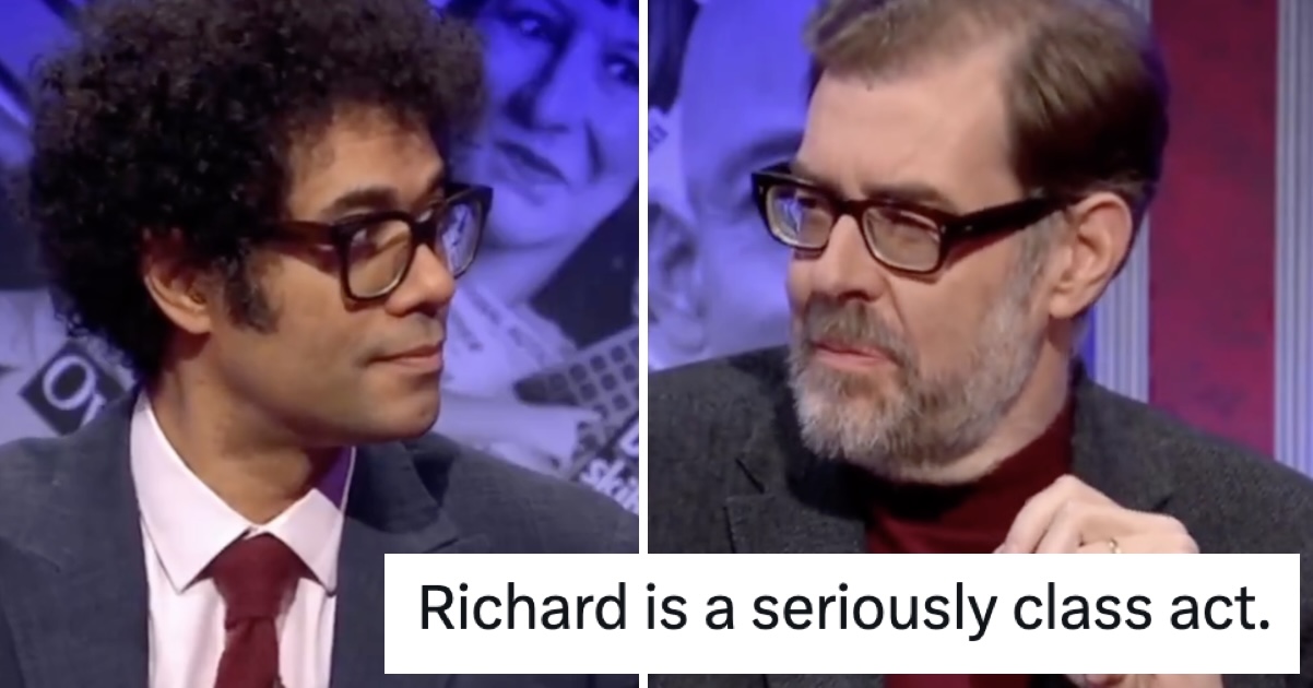 Richard Osman had the A++ final word on Nigel Farage’s denial of school racism claims and it’s just what HIGNFY is here for