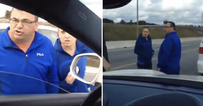 The hilariously unexpected payoff to this furious road rage incident is an all-time hall of famer