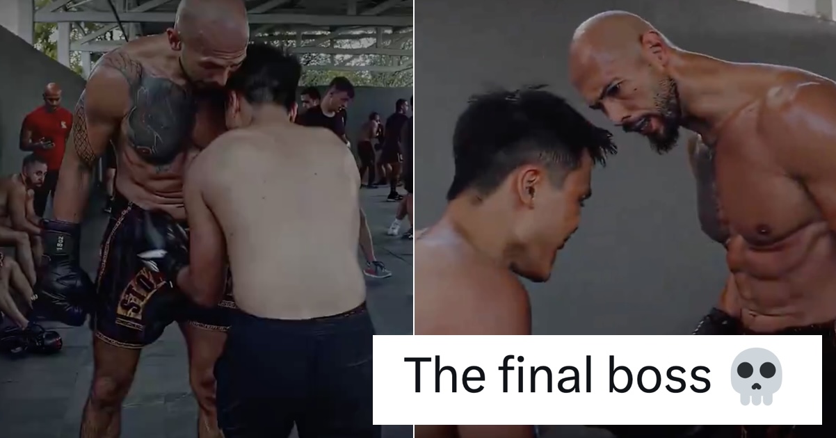 This clip of Andrew Tate being the ‘final boss’ wasn’t the slam dunk he thought it was – 14 knockout takedowns