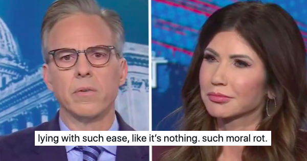 Jake Tapper cornered Kristi Noem about Trump’s outrageous double standards and her non-answer spoke volumes about the White House right now