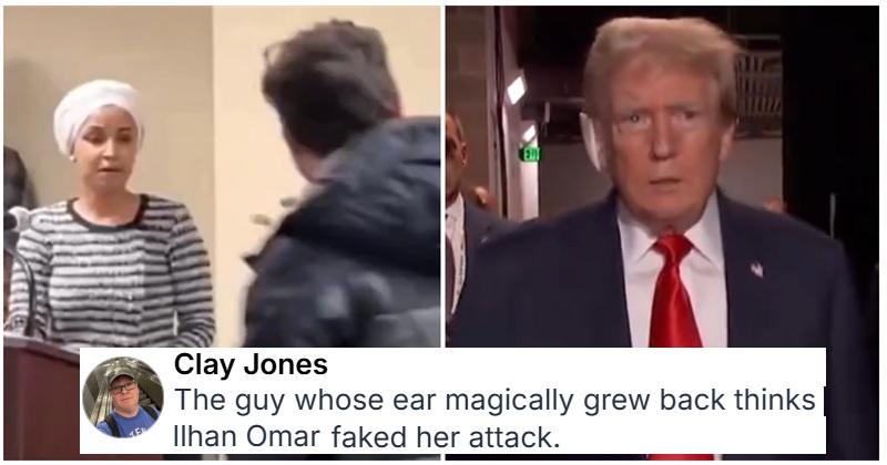 Donald Trump accused Ilhan Omar of staging an attack against herself, and the internet responded as one - 18 very telling side-eyes
