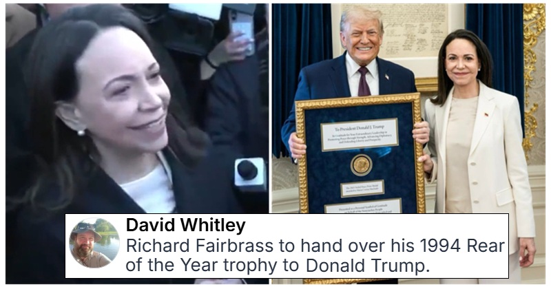 Show us something as pathetic as Donald Trump sulking until María Corina Machado gave him her Nobel Peace Prize – we’ll wait