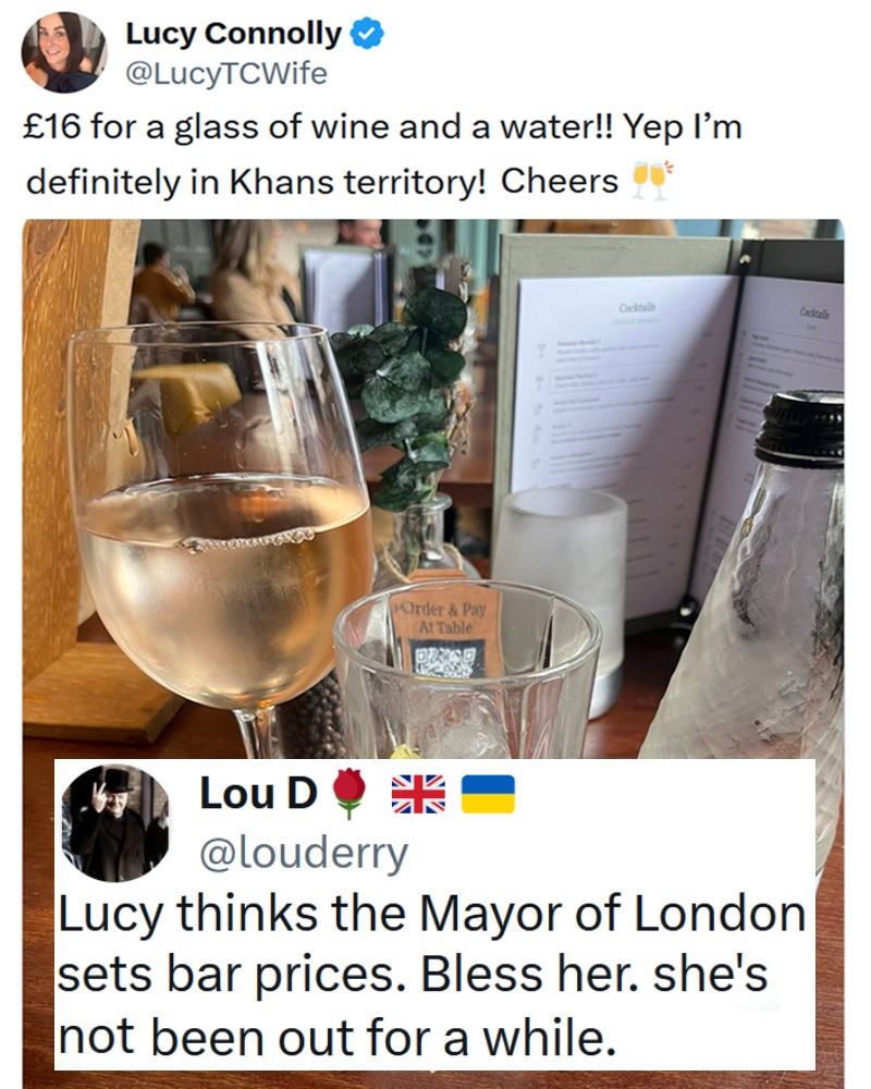 Lucy Connolly seemed to blame London’s crazy drink prices on Sadiq Khan, and the delicious owns had us raising a glass – 17 of the best