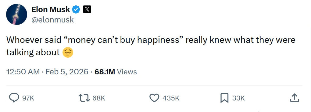 Whoever said “money can’t buy happiness” really knew what they were talking about