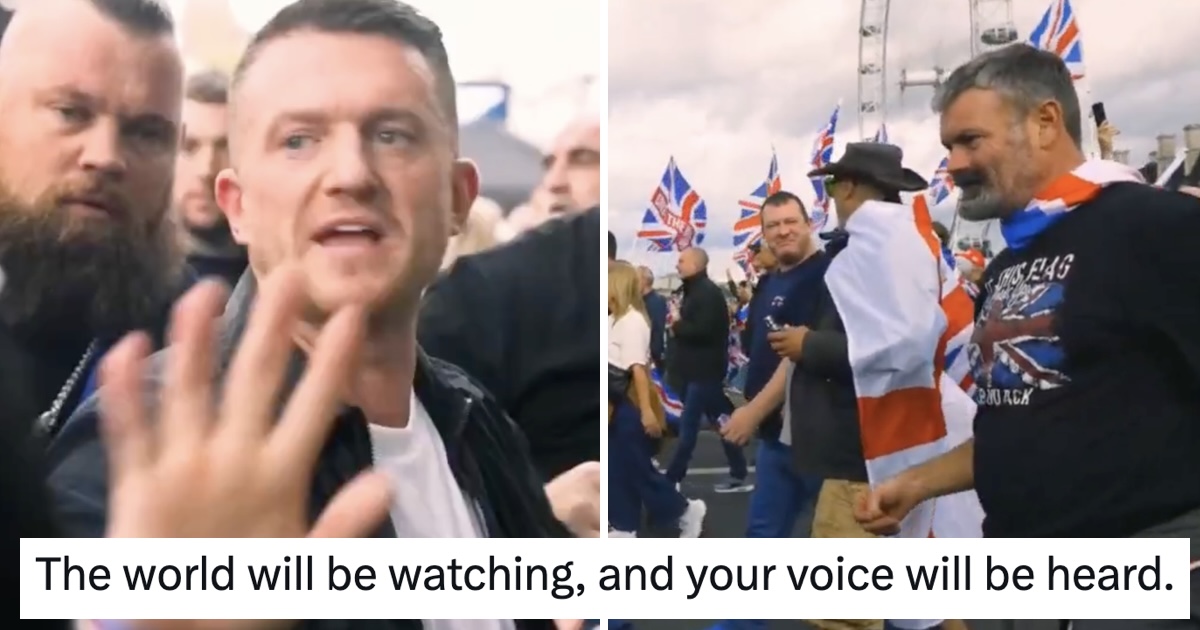 Tommy Robinson 16th May 2026 Route